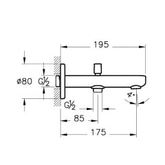 Artema Flow Soft A43126 Çıkış Ucu, El Duşu Çıkışlı, Krom