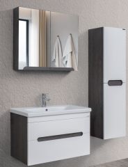 Lineart Parla 80cm Lavabo Dolabı + Dolaplı Ayna