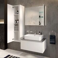 Vitra Nuo Boy dolabı, 35 cm, bir kapaklı 67699 Antrasit