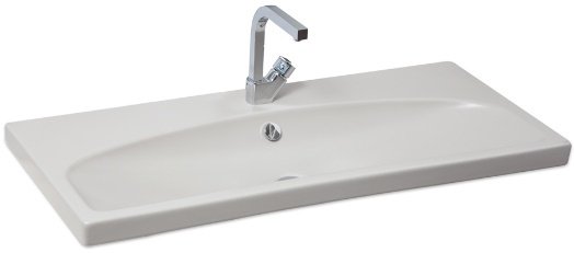 Smanni Heka Çanak Lavabo Tezgah Üstü Mat Gri  100x46