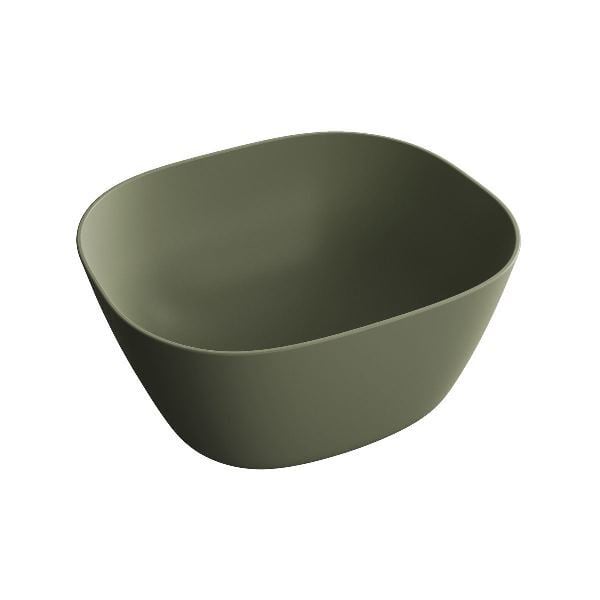 Vitra 7811B475-0016 Plural Kare Yüksek Çanak Lavabo 45 Cm Mat Yosun Yeşili