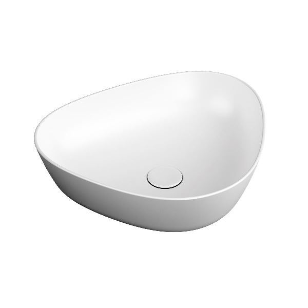 Vitra 7812B401-0016 Plural Üçgen Alçak Çanak Lavabo 47 Cm Mat Beyaz
