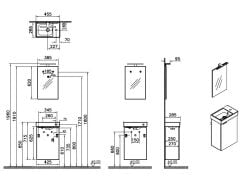 Vitra Mia Plus Square Lavabo Dolabı 45 cm 69703