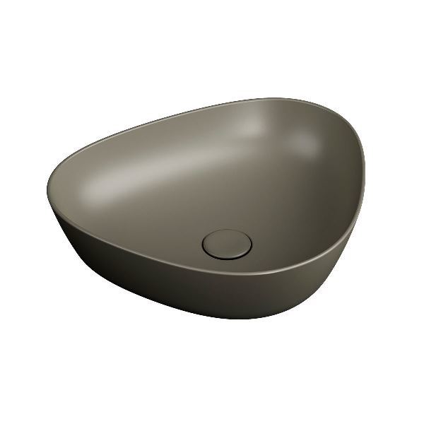 Vitra 7812B450-0016 Plural Üçgen Alçak Çanak Lavabo 47 Cm Mat Vizon