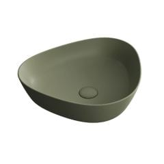 Vitra 7812B475-0016 Plural Üçgen Alçak Çanak Lavabo 47 Cm Mat Yosun Yeşili