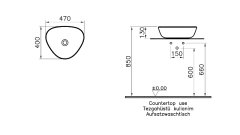 Vitra 7812B475-0016 Plural Üçgen Alçak Çanak Lavabo 47 Cm Mat Yosun Yeşili