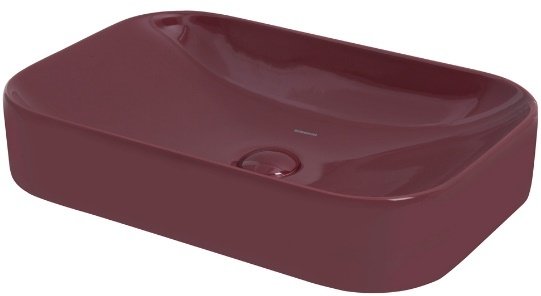 Smanni Subra Çanak Lavabo Tezgah Üstü Bordo 60x40