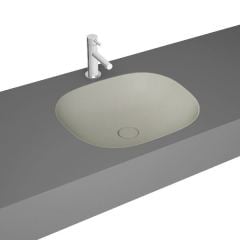 Vitra 7810b420-1083 Plural Kare Tezgahaltı Lavabo 45 Cm Mat Bej