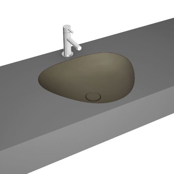 Vitra 7812b450-1083 Plural Üçgen Tezgahaltı Lavabo 47 Cm Mat Vizon