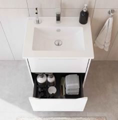 Vitra Integra Square 80201 Lavabo Dolabı 60cm P.Beyaz