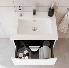 Vitra Integra Square 80201 Lavabo Dolabı 60cm P.Beyaz