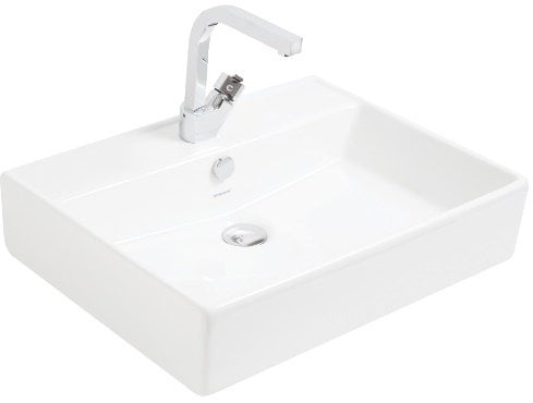 Smanni Kastra Çanak Lavabo Tezgah Üstü Mat Beyaz 60x46