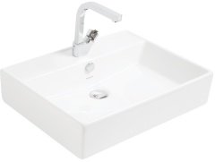 Smanni Kastra Çanak Lavabo Tezgah Üstü Mat Beyaz 60x46
