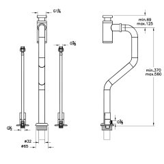 VitrA A4515726 Monoblok Sifon Seti Krom