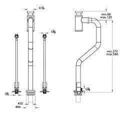 VitrA A4515729 Monoblok Sifon Seti Krom