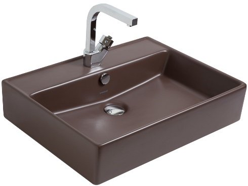 Smanni Kastra Çanak Lavabo Tezgah Üstü Mat Moka 60x46