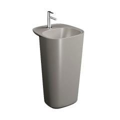 Vitra 7814b420-0041 Plural Monoblok Lavabo 50 Cm Mat Bej