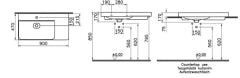 Vitra 7528B003-0041 Metropole Y.Ayaklı Lavabo 90 cm P.Beyaz