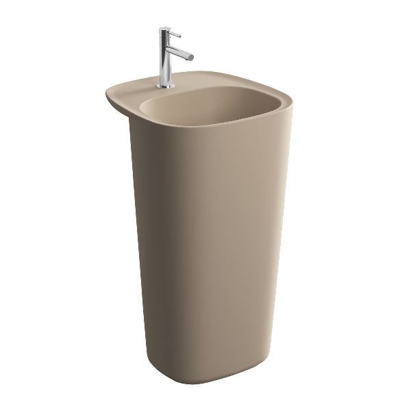 Vitra 7814b474-0041 Plural Monoblok Lavabo 50 Cm Mat Kil Beji