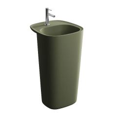 Vitra 7814b475-0041 Plural Monoblok Lavabo 50 Cm Mat Yosun Yeşili