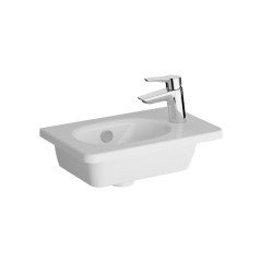 Vitra Root Classic 68630 Lavabo Dolabı, Kapaklı, 45 Cm, Kompakt, Sağdan Armatür Delikli, Mat Retro Yeşil, Yuvarlak Lavabolu, Sağ