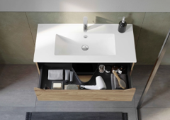 Vitra Integra Square 80222 Lavabo Dolabı 100cm A.Meşe