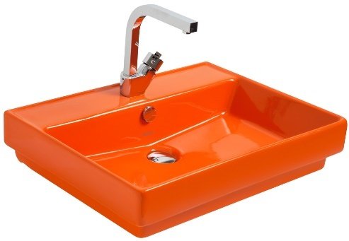 Smanni Kastra GM Çanak Lavabo Tezgah Üstü Turuncu 60x46