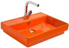 Smanni Kastra GM Çanak Lavabo Tezgah Üstü Turuncu 60x46