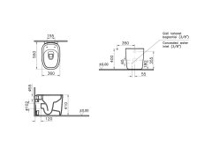 Vitra 7815b483-0090 Plural Rim-Ex Dtd Yerden Tek Klozet 55 Cm Mat Siyah