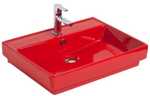 Smanni Kastra GM Çanak Lavabo Tezgah Üstü Kırmızı 60x46