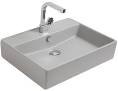 Smanni Kastra GM Çanak Lavabo Tezgah Üstü Mat Gri 60x46