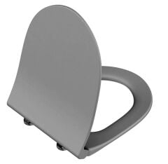 Vitra 120-476-009 Sento Klozet Kapağı Mat Taş Gri Slim Yavaş Kapanır