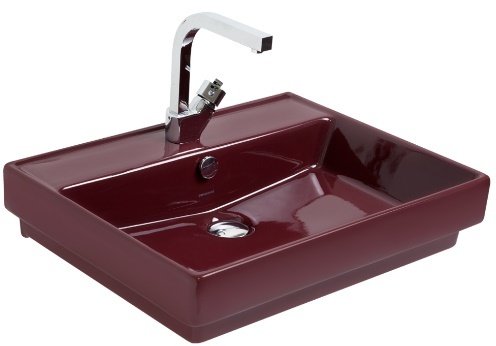 Smanni Kastra GM Çanak Lavabo Tezgah Üstü Bordo 60x46