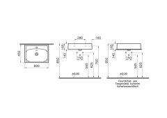 Vitra 7241b476-0001 Equal Lavabo 60 Cm Mat Gri