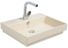 Smanni Kastra GM Çanak Lavabo Tezgah Üstü Mat Vanilya  60x46