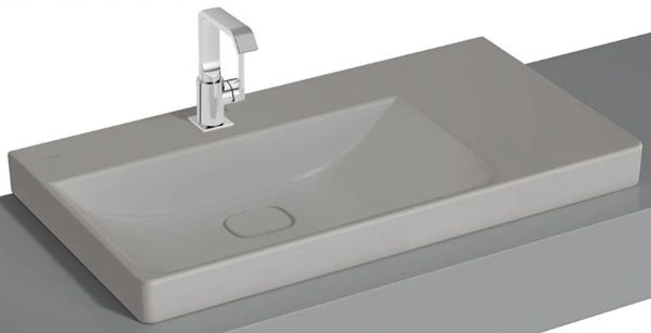 Vitra 7528B076-0937 Metropole Çanak Lavabo 90 cm M.Taş Gri