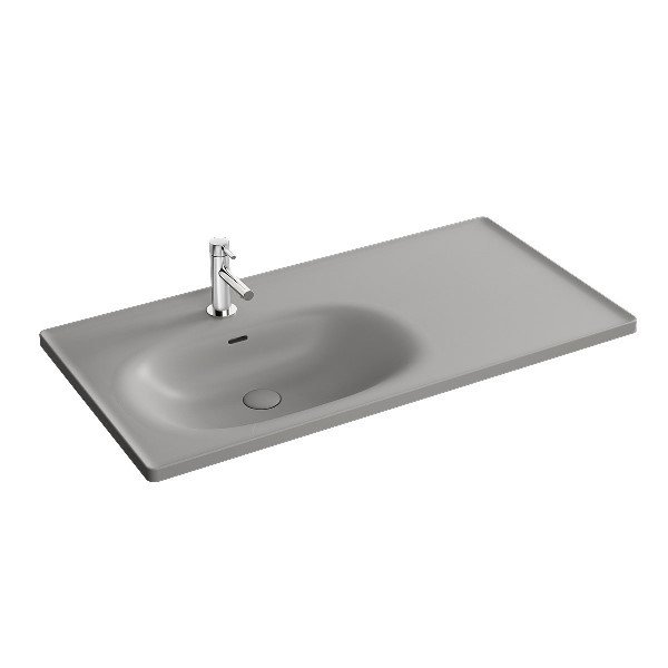 Vitra 7243b476-0001 Equal Etajerli Lavabo 100 Cm Mat Gri