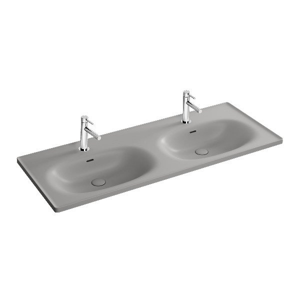 Vitra 7244b476-0001 Equal Etajerli Lavabo 130 Cm Mat Gri