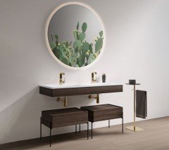 Vitra 7244b476-0001 Equal Etajerli Lavabo 130 Cm Mat Gri