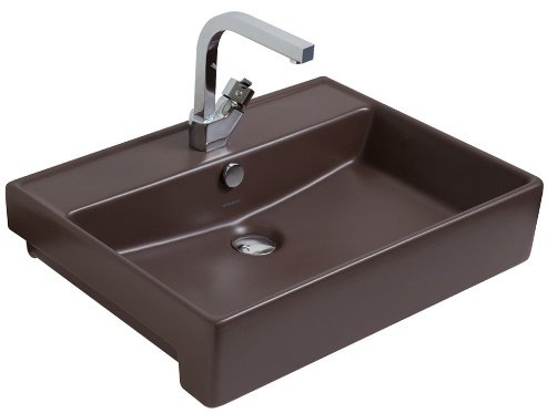 Smanni Kastra YT Çanak Lavabo Tezgah Üstü Mat Moka  60x46