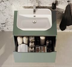 Vitra Integra Square Lavabo Dolabı 80cm M.Yeşil 80278