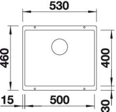 Blanco 523432 Subline 500-U Antrasit Silgranit Eviye
