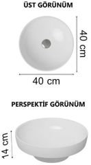 Vitra 4334b403-1361 Water Jewels Çanak Lavabo 40 Cm Beyaz