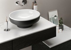 Vitra 4334b497-1747 Water Jewels Çanak Lavabo 40 Cm Beyaz-Siyah
