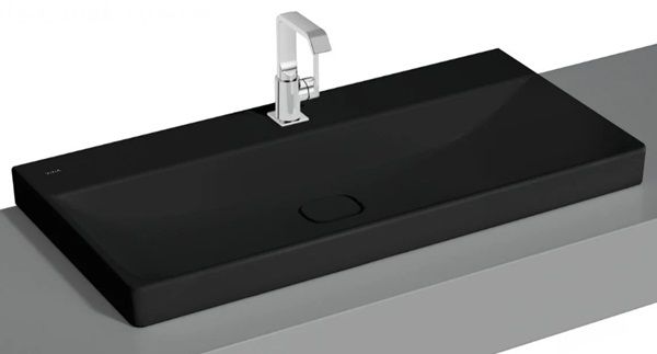 Vitra 7529B083-0937 Metropole Çanak Lavabo 100 cm M.Siyah