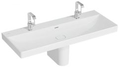 Vitra 7530B003-0001 Metropole Y.Ayaklı Lavabo 120 cm P.Beyaz