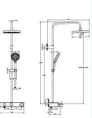 Artema Core Round Term.Banyo Duş Sis.F.Altın A4731125