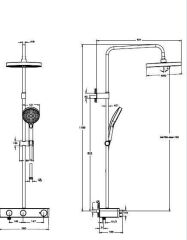 Artema Core Round Term.Banyo Duş Sis.M.Siyah A4731136