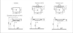 Vitra 4442b403-1361 Water Jewels Dikdörtgen Çanak Lavabo 60 Cm Beyaz