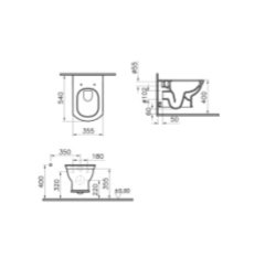 Vitra 7805b003-0090 Valarte Asma Klozet Parlak Beyaz Rimex (Kanalsız)